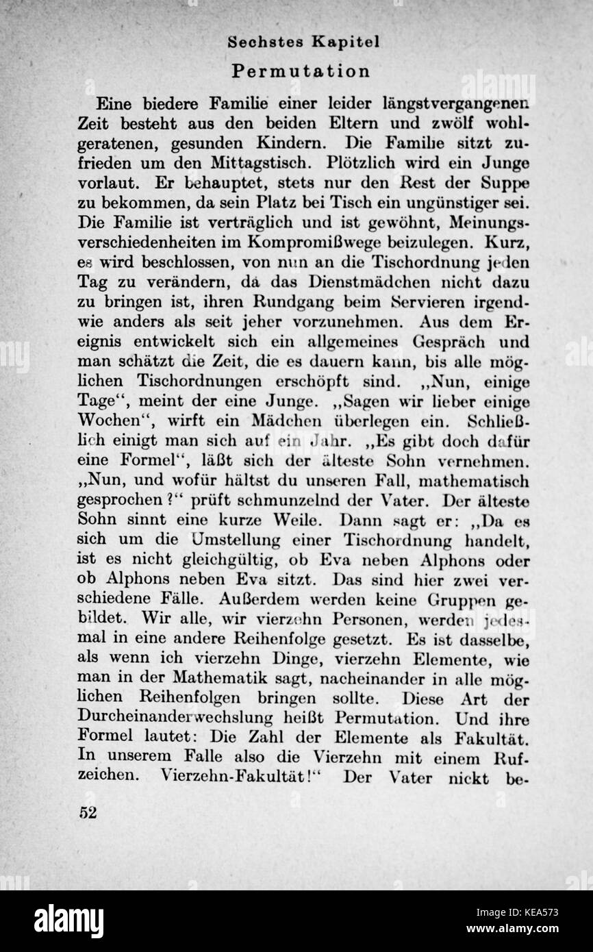 Vom Einmaleins zum solidale Seite 052 Foto Stock