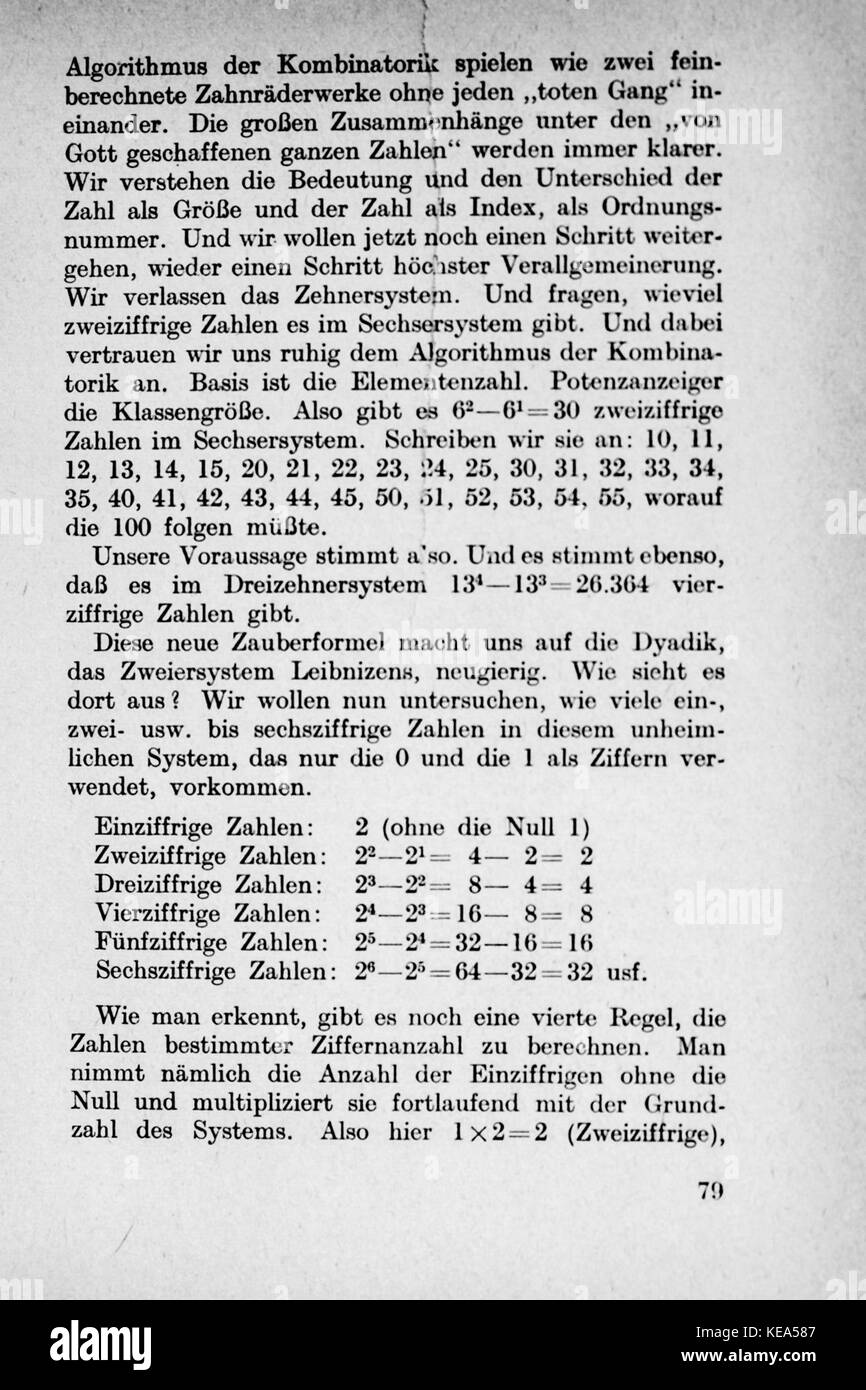 Vom Einmaleins zum solidale Seite 079 Foto Stock