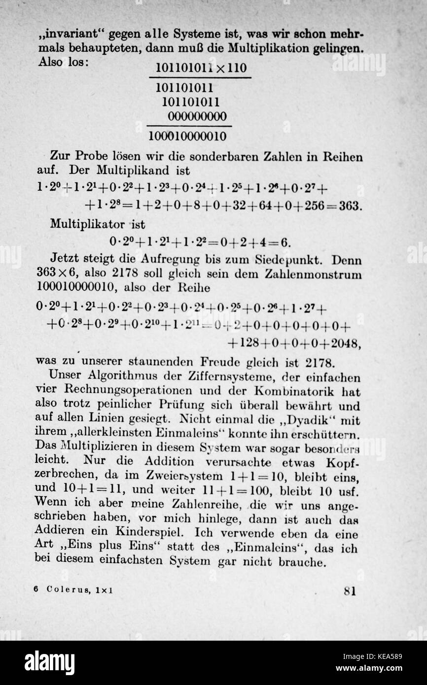 Vom Einmaleins zum solidale Seite 081 Foto Stock