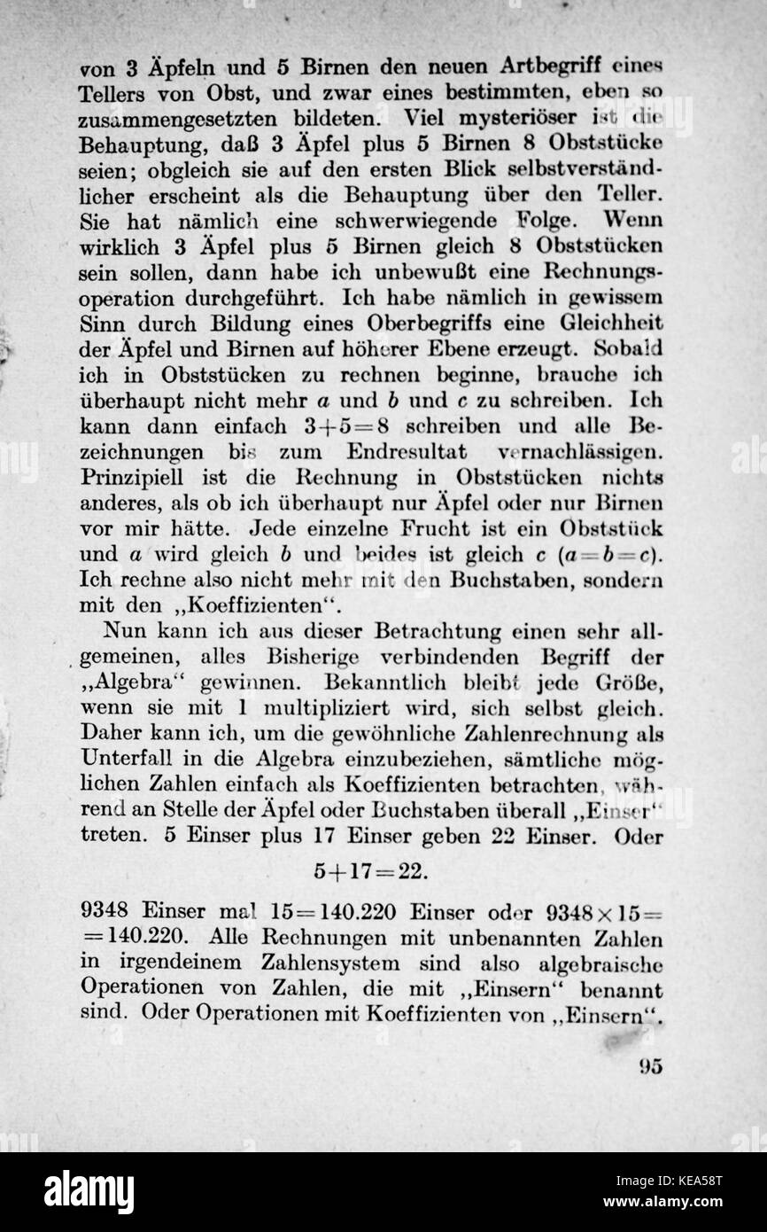 Vom Einmaleins zum solidale Seite 095 Foto Stock