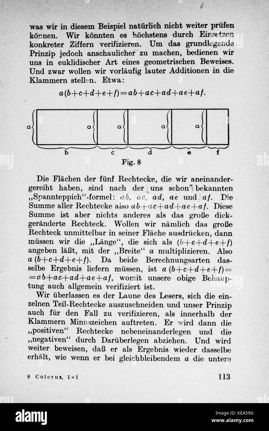Vom Einmaleins zum solidale Seite 113 Foto Stock