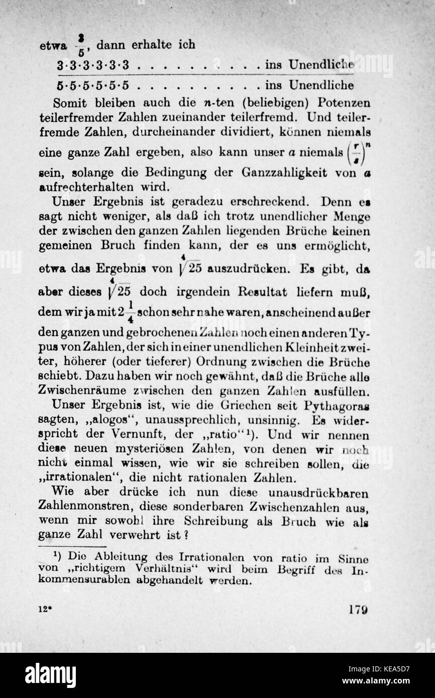 Vom Einmaleins zum solidale Seite 179 Foto Stock