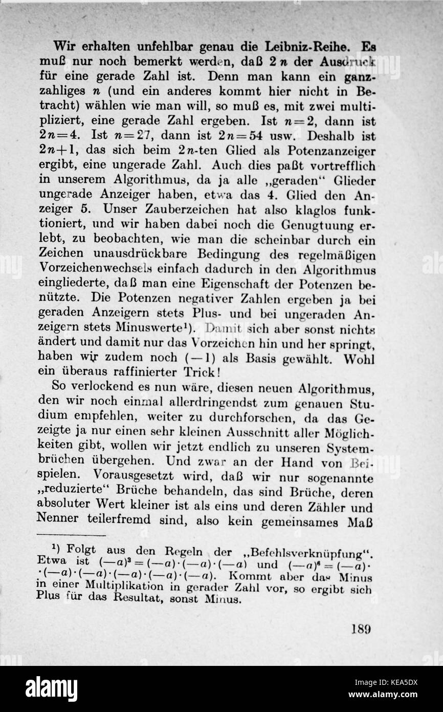 Vom Einmaleins zum solidale Seite 189 Foto Stock