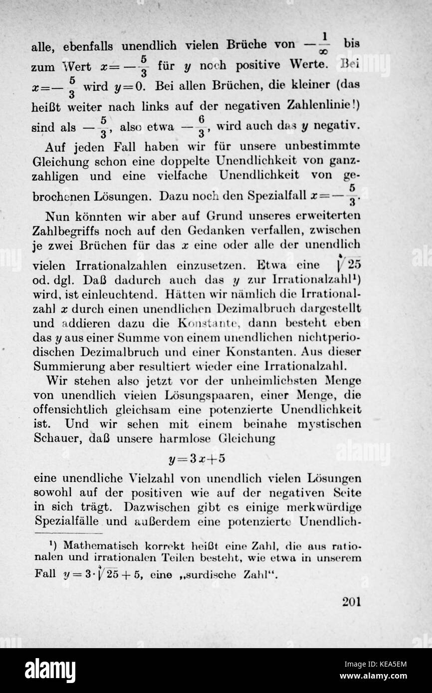 Vom Einmaleins zum solidale Seite 201 Foto Stock