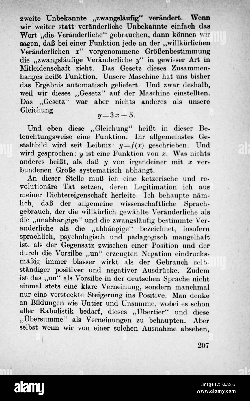 Vom Einmaleins zum solidale Seite 207 Foto Stock