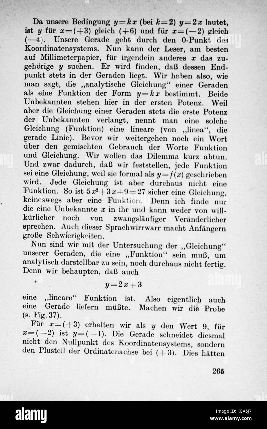 Vom Einmaleins zum solidale Seite 265 Foto Stock