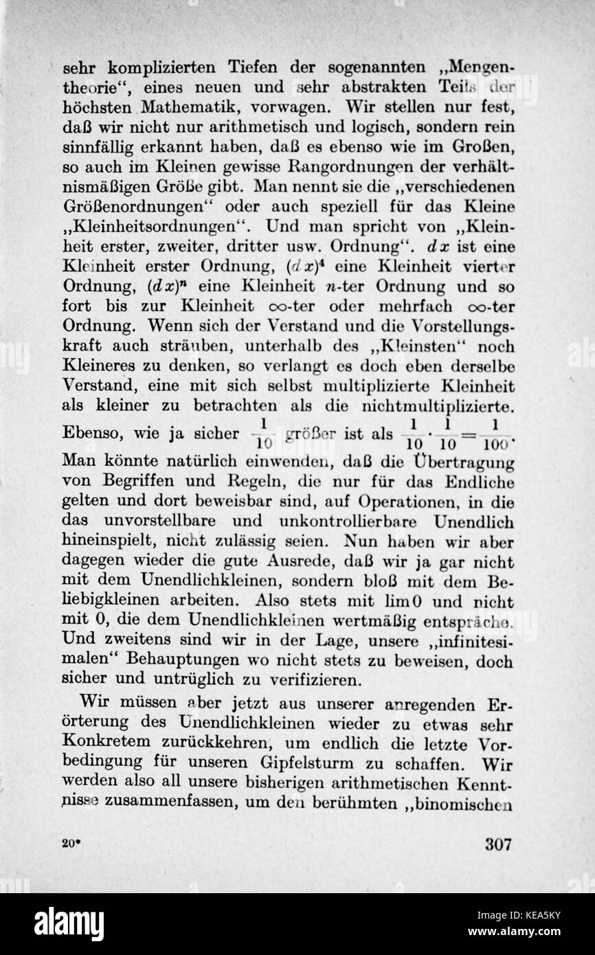 Vom Einmaleins zum solidale Seite 307 Foto Stock