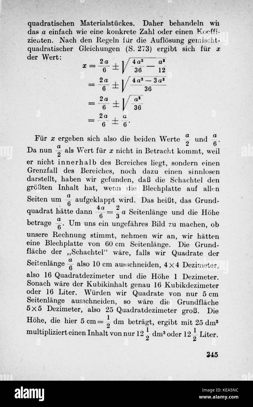 Vom Einmaleins zum solidale Seite 345 Foto Stock