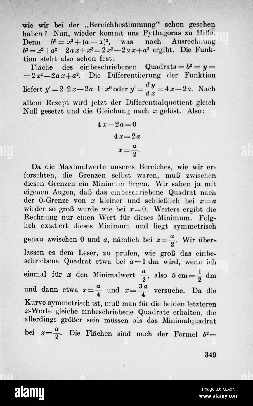 Vom Einmaleins zum solidale Seite 349 Foto Stock