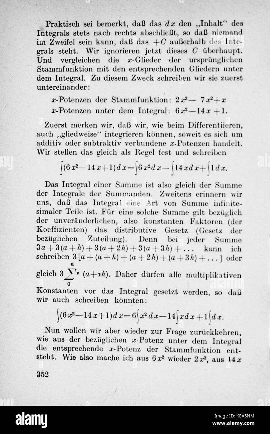 Vom Einmaleins zum solidale Seite 352 Foto Stock