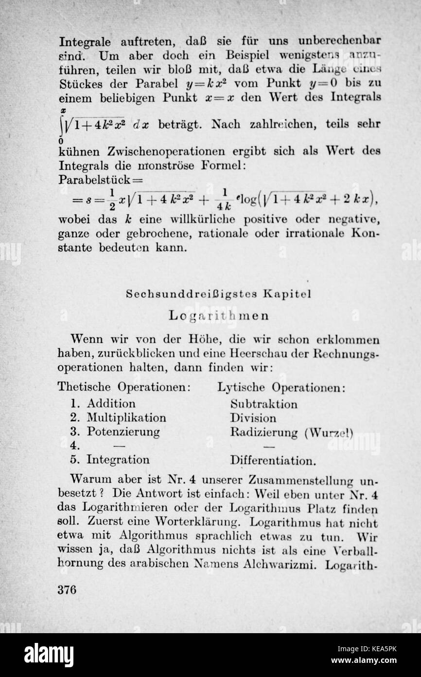 Vom Einmaleins zum solidale Seite 376 Foto Stock