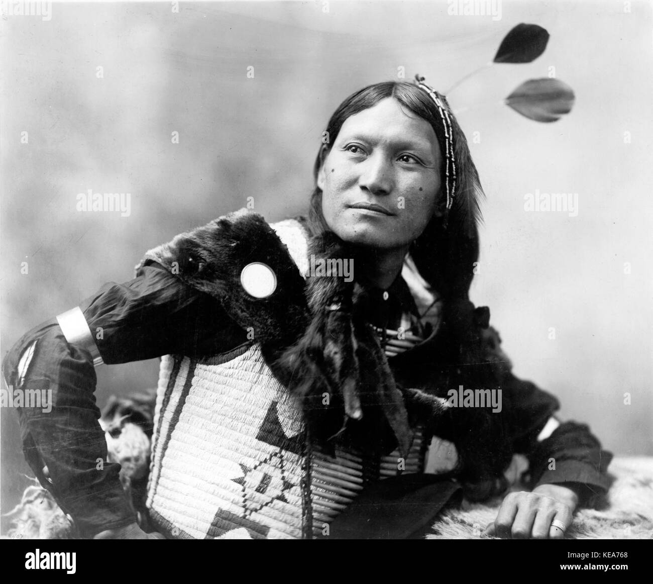 Girasole, Dakota Sioux da Heyn foto, 1899 Foto Stock