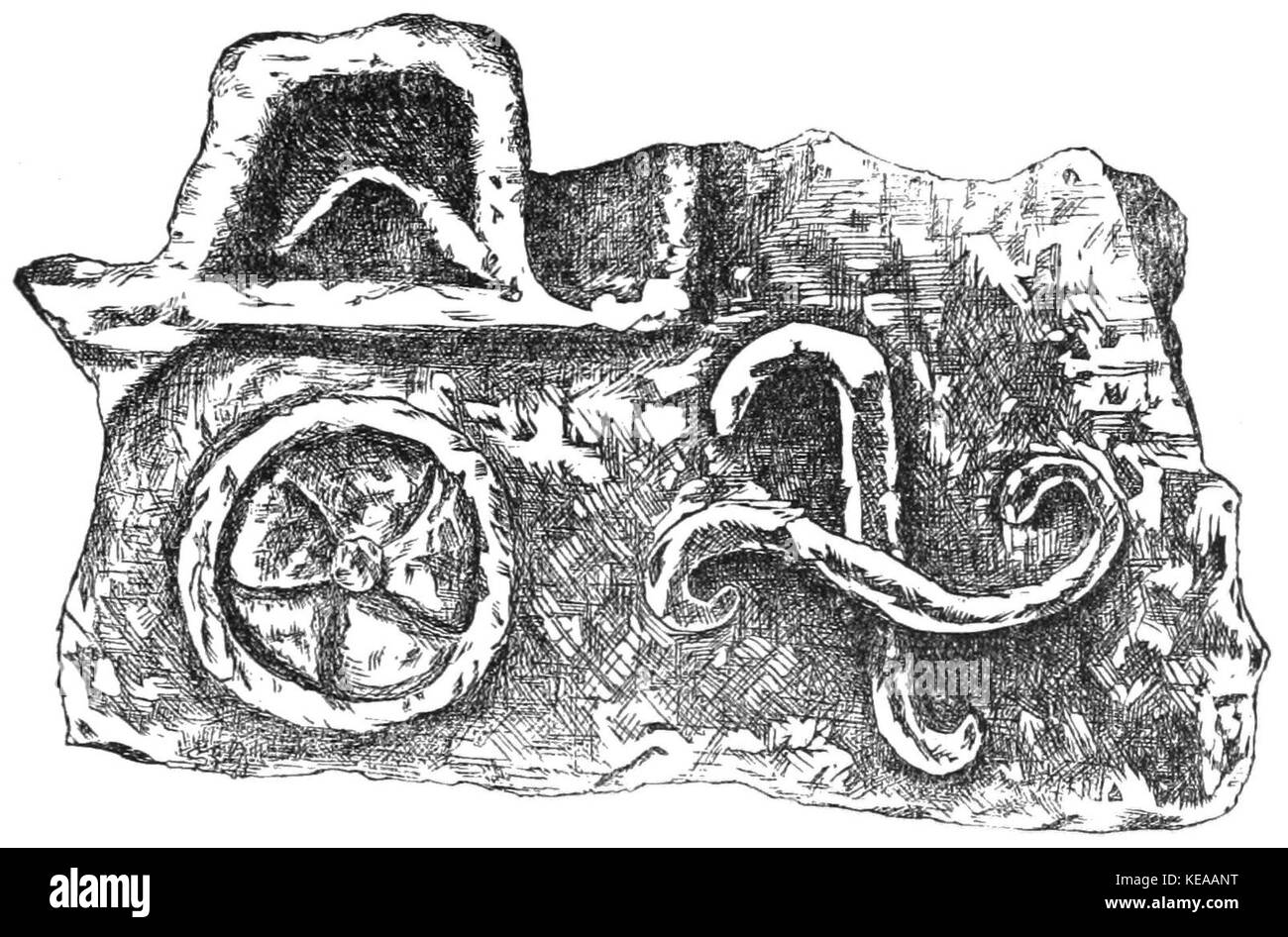 TLM D105 Hieroglyph del dio del fuoco Foto Stock