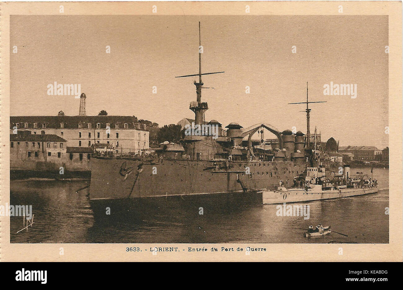 Lorient FR 56 vers 1935 carte postale 02 Foto Stock