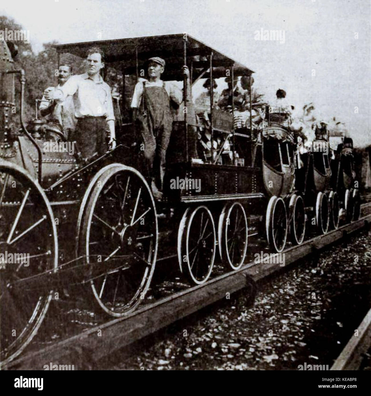 Thomas Meighan & DeWitt Clinton Locomotiva 1921 Foto Stock