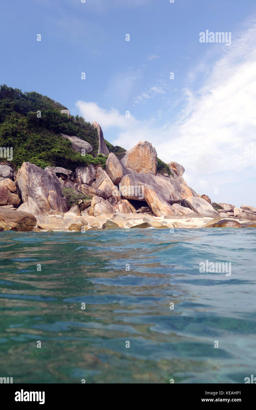 Piccola Isola Fitzroy, della Grande Barriera Corallina, vicino a Cairns, Queensland, Australia Foto Stock