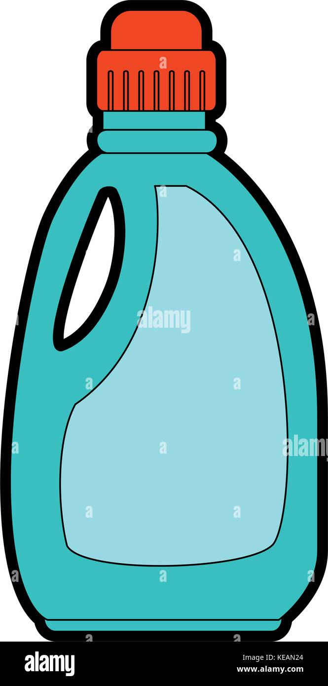 Flacone di detergente isolato icona illustrazione vettoriale design Illustrazione Vettoriale