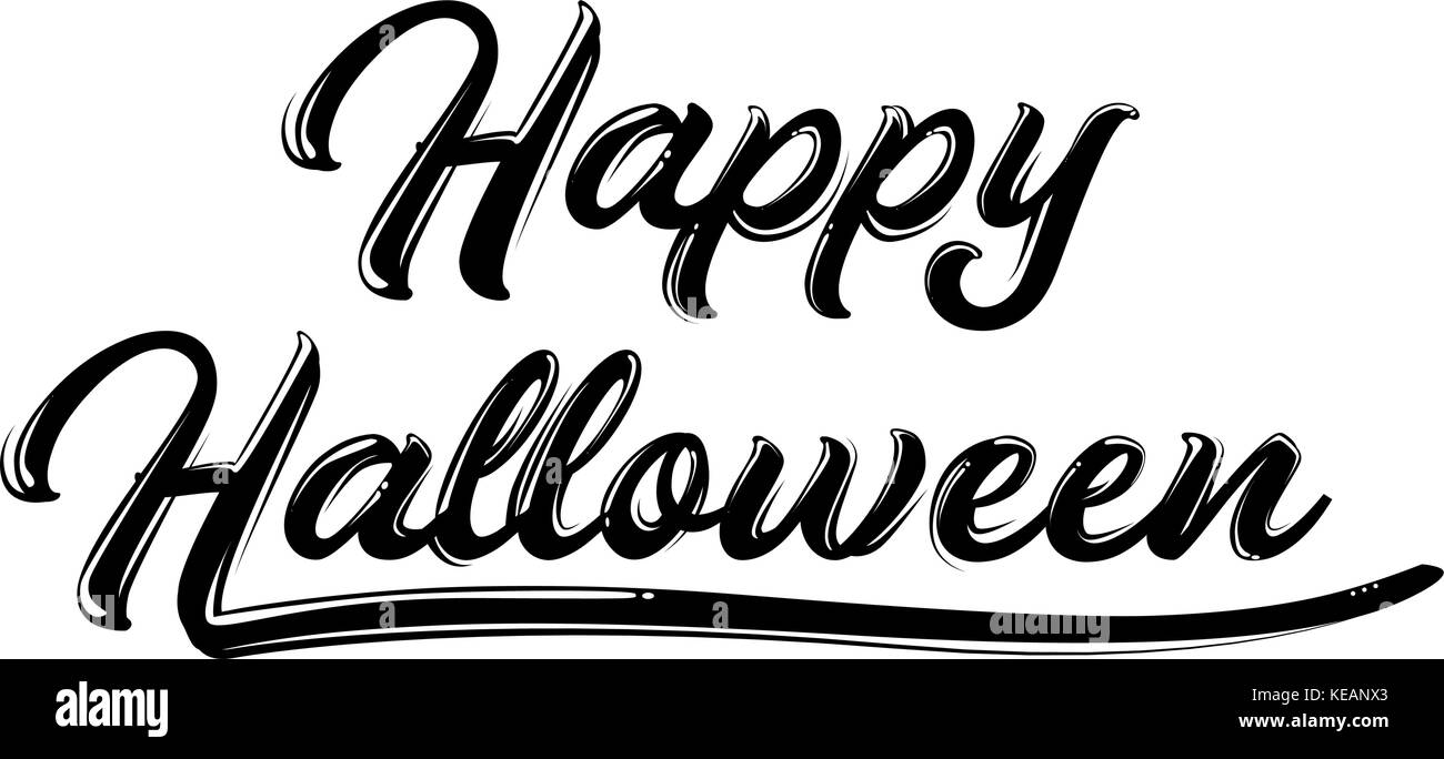 Happy halloween graffiti tipografia. illustrazione vettoriale. Illustrazione Vettoriale