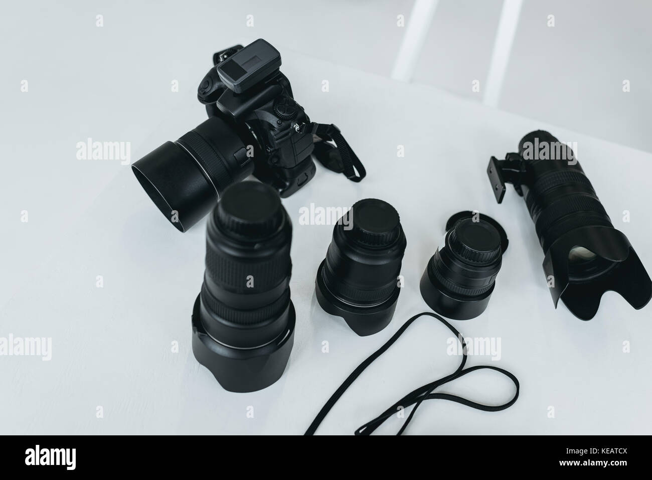 Fotocamera digitale con lenti Foto Stock