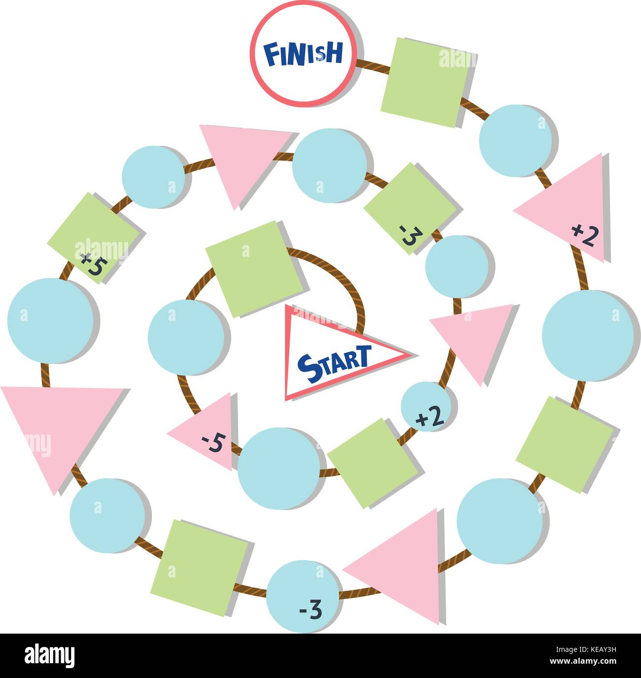 Illustrazione di un modello di tavolo Illustrazione Vettoriale