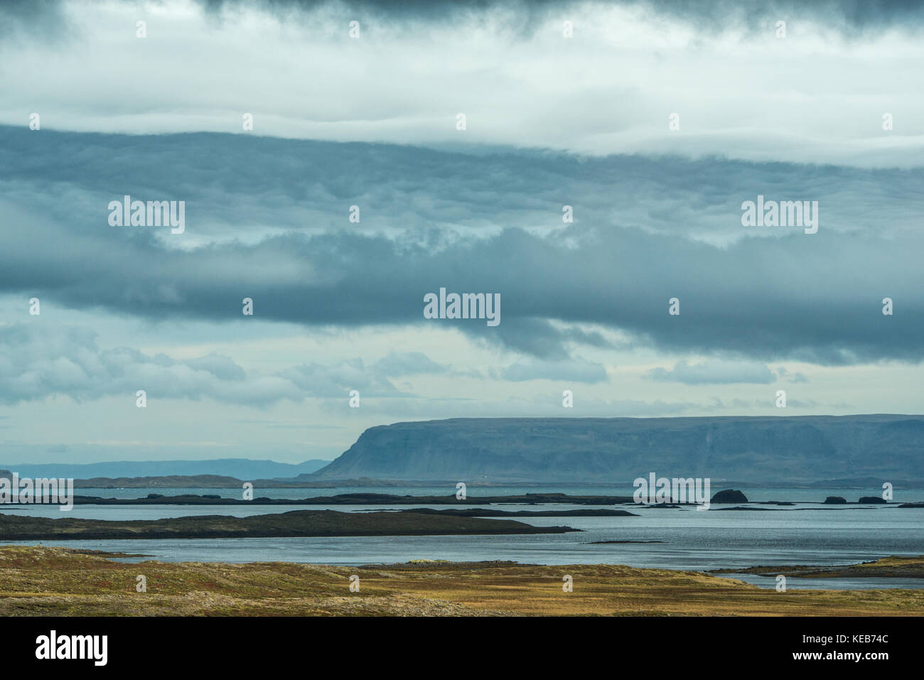 Splendido paesaggio naturale della campagna in Islanda. Foto Stock