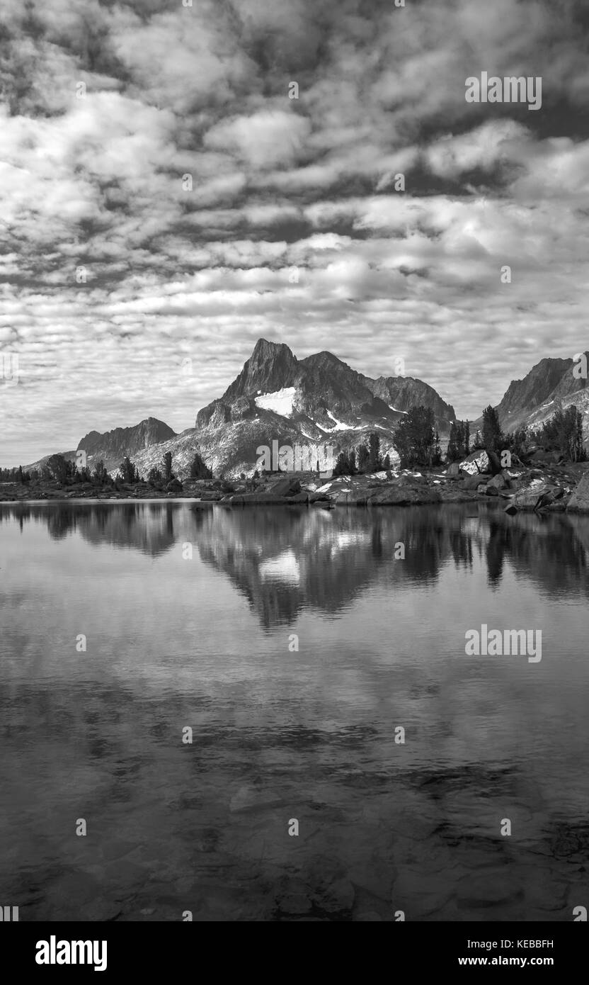 Ansel Adams Wilderness, isola pass/John Muir Trail, California Foto Stock