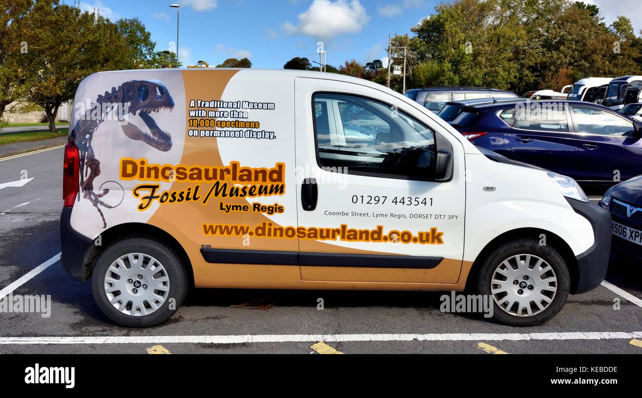 Terra di dinosauri museo fossile van Lyme Regis Dorset England Regno Unito Foto Stock