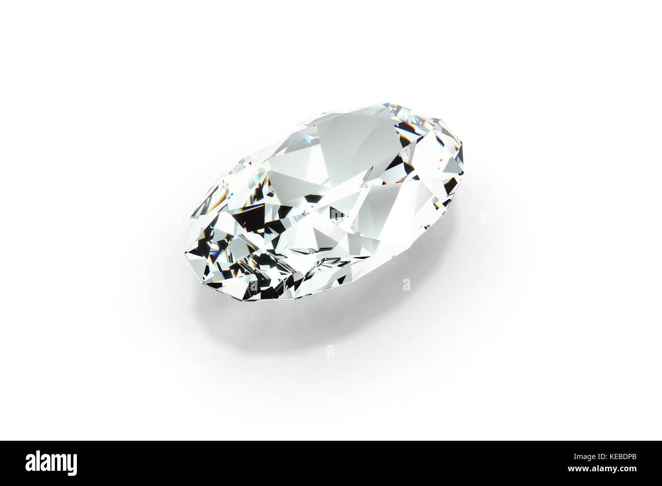Diamante taglio ovale Foto Stock