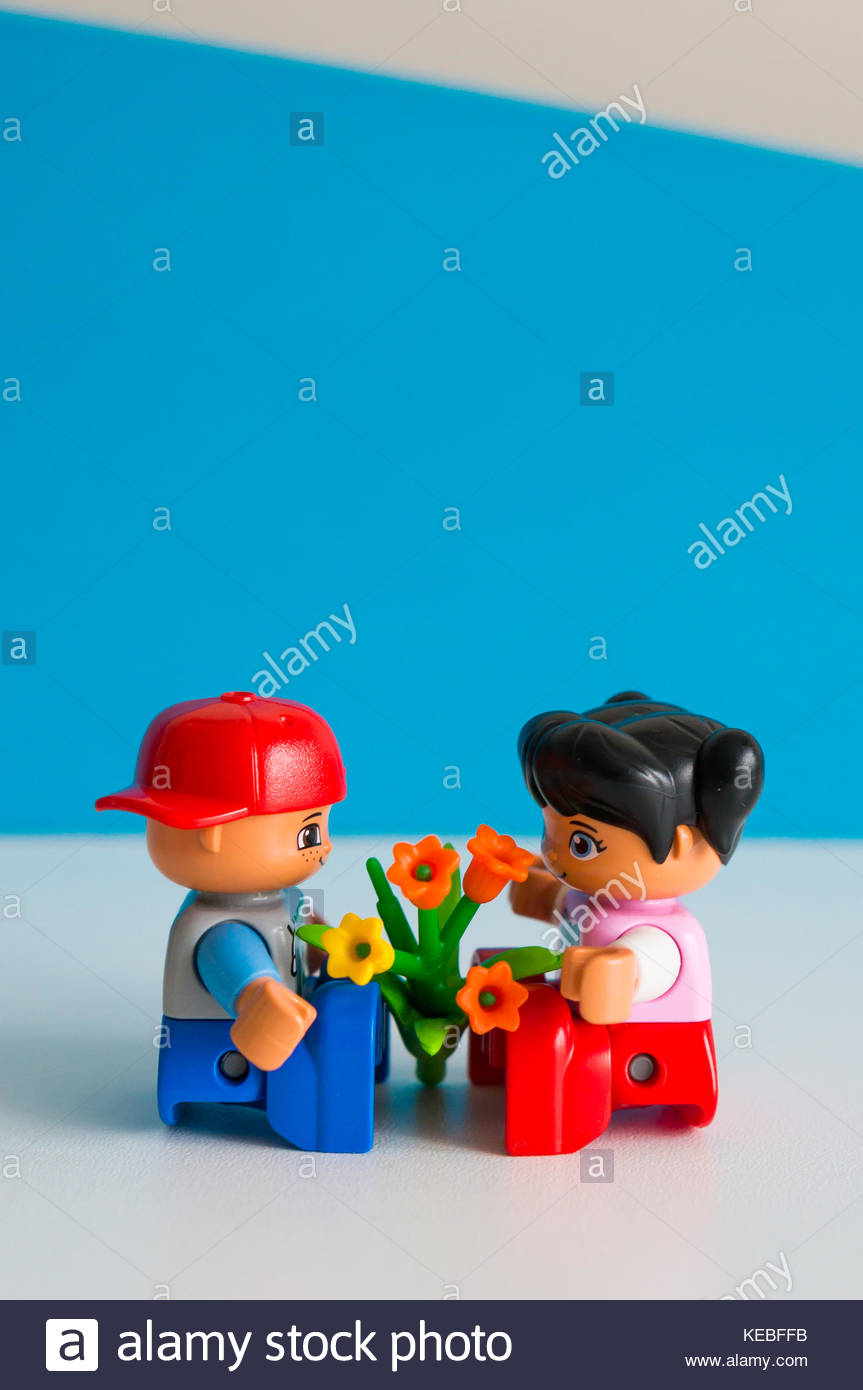 LEGO Matrimonio Sposa minifig CON FIORI ROSSI ragazza minifigura