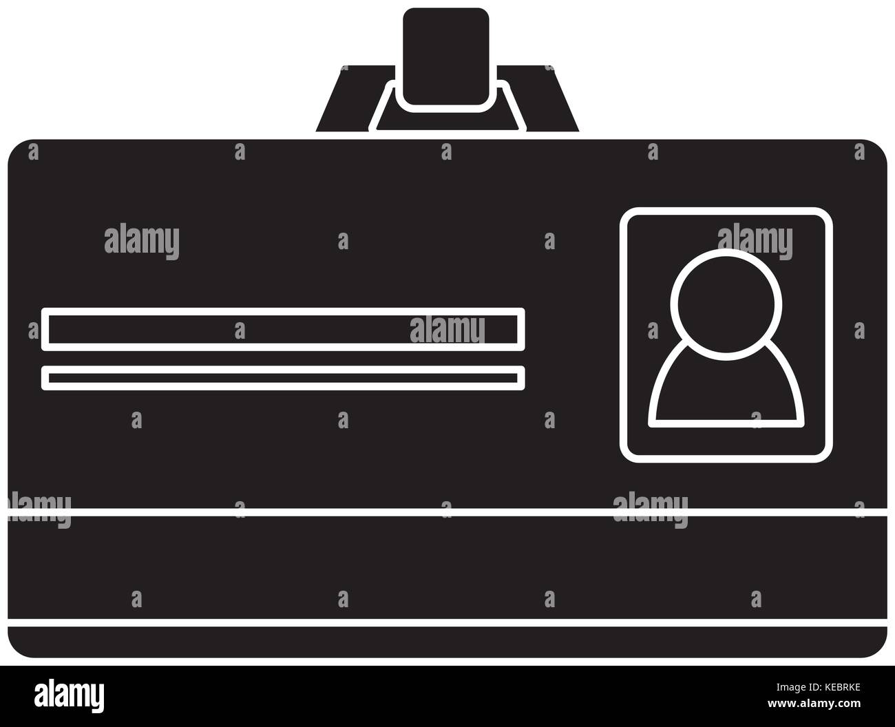 Id della scheda aziendale Illustrazione Vettoriale