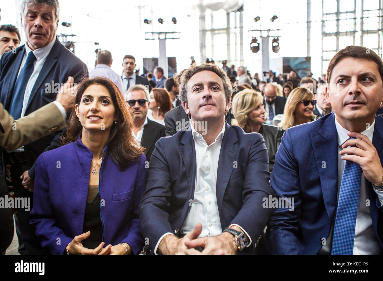 Roma, Italia. Xix oct, 2017. meeting center - la nuvola in roma - fia formula e - Conferenza stampa di 2018 gara a Roma per il campionato del mondo. Roma sarà per la prima volta coinvolti in città gare. Credito: Riccardo piccioli/alamy live news Foto Stock