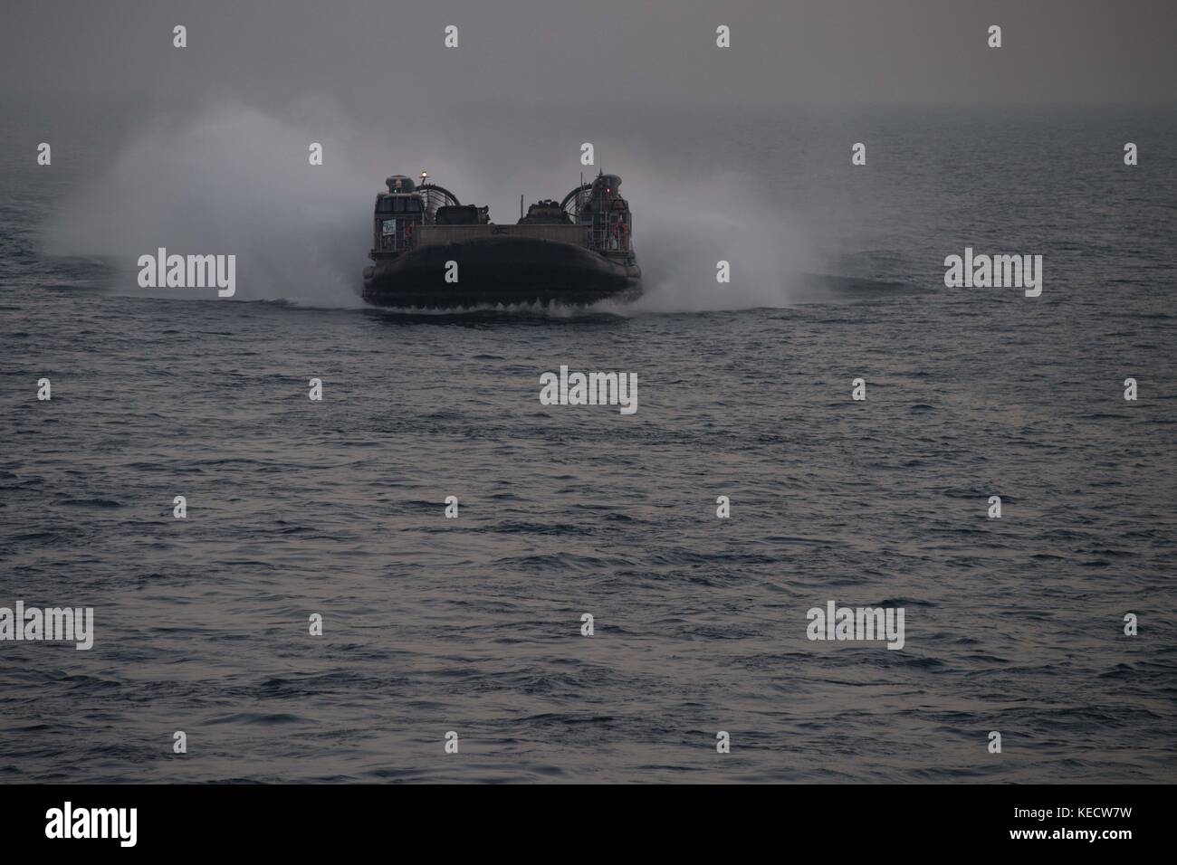Landing Craft cuscino d'aria Foto Stock