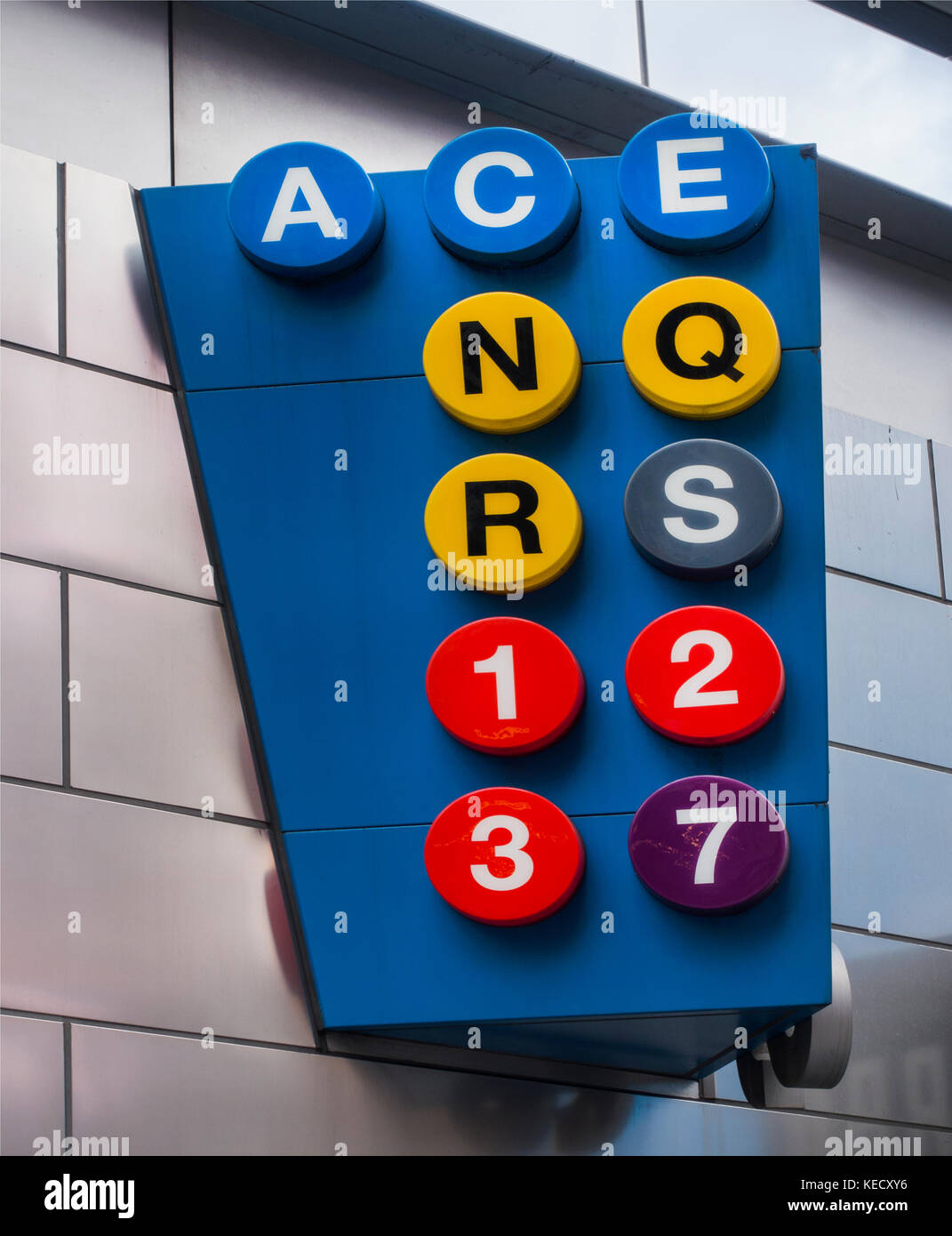 Subway times square NYC Foto Stock