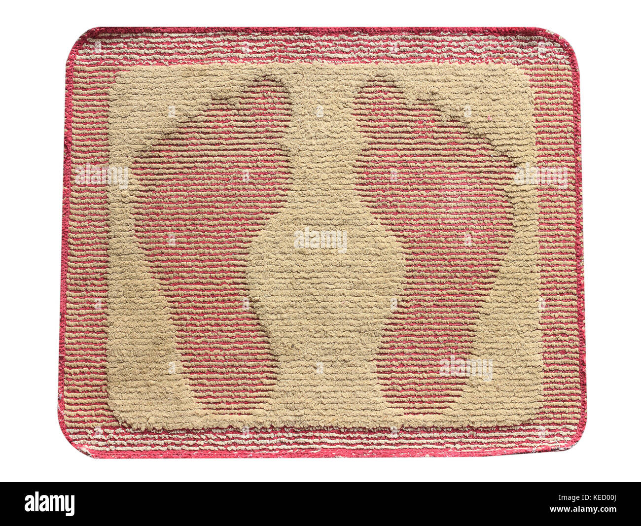 Zerbino piedi isolare Foto Stock