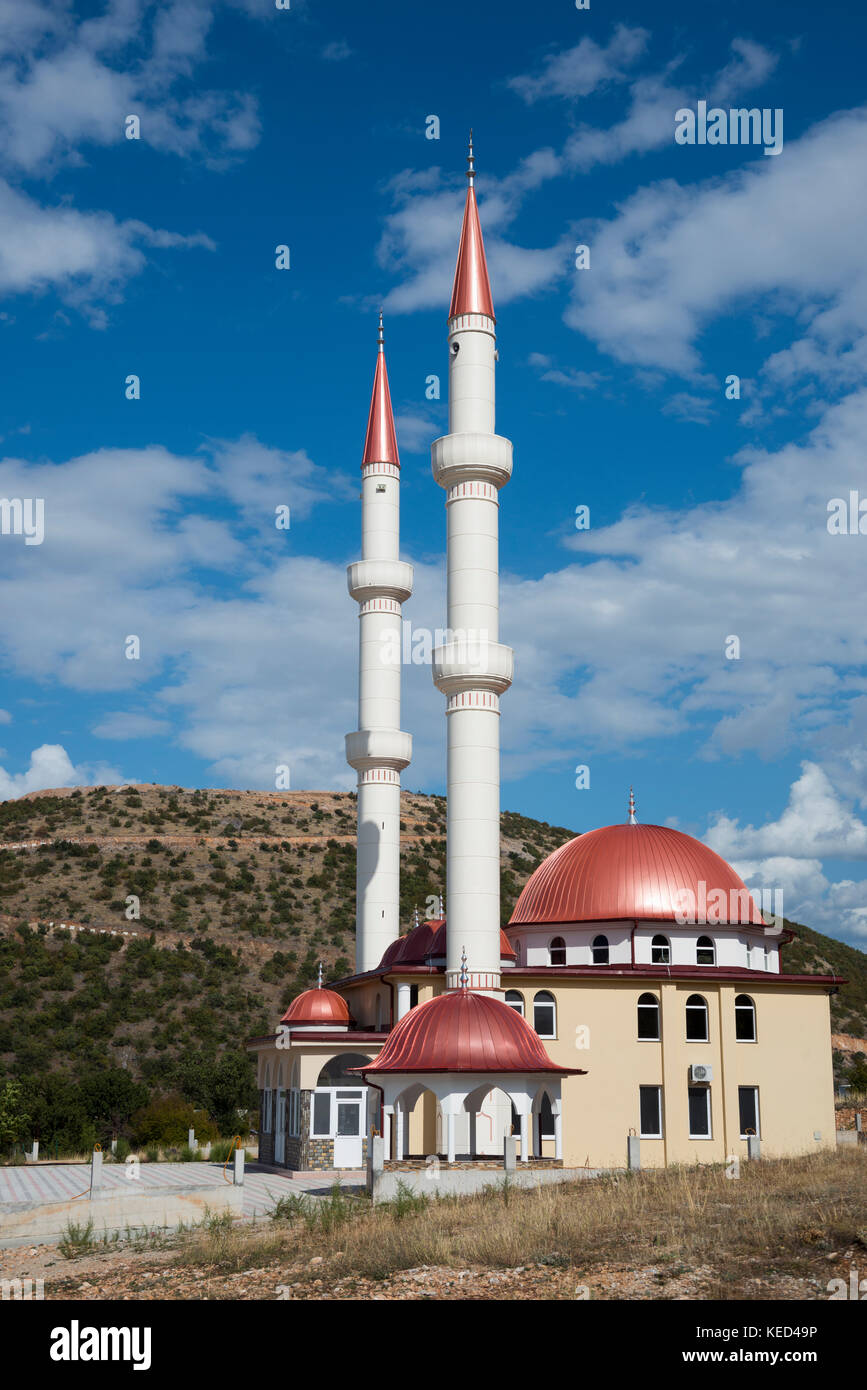 La moschea, skoza, regione di Prizren, Kosovo Foto Stock