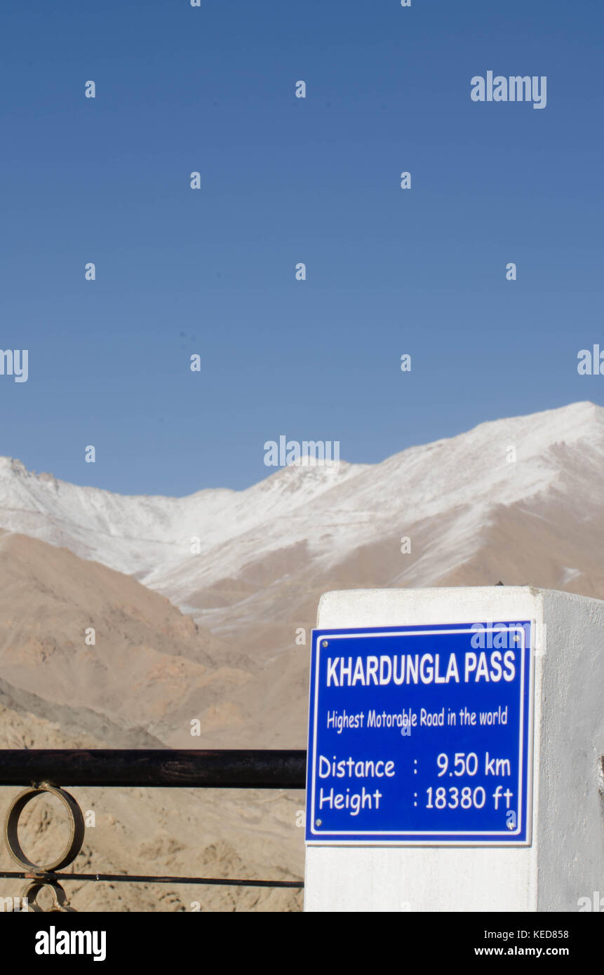 Ladakh india del Nord. Viaggiare, Cultura e paesaggio in ladakh durante i mesi invernali. Foto Stock