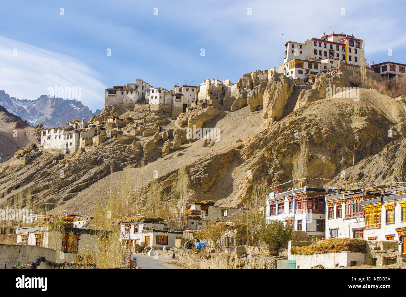 Ladakh india del Nord. Viaggiare, Cultura e paesaggio in ladakh durante i mesi invernali. Foto Stock
