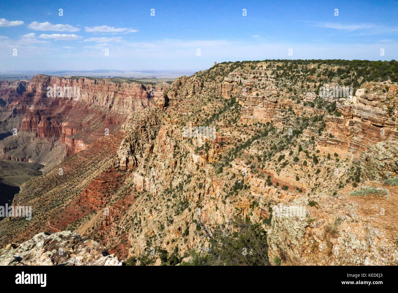 Vista dal bordo Sud del Grand Canyon Foto Stock