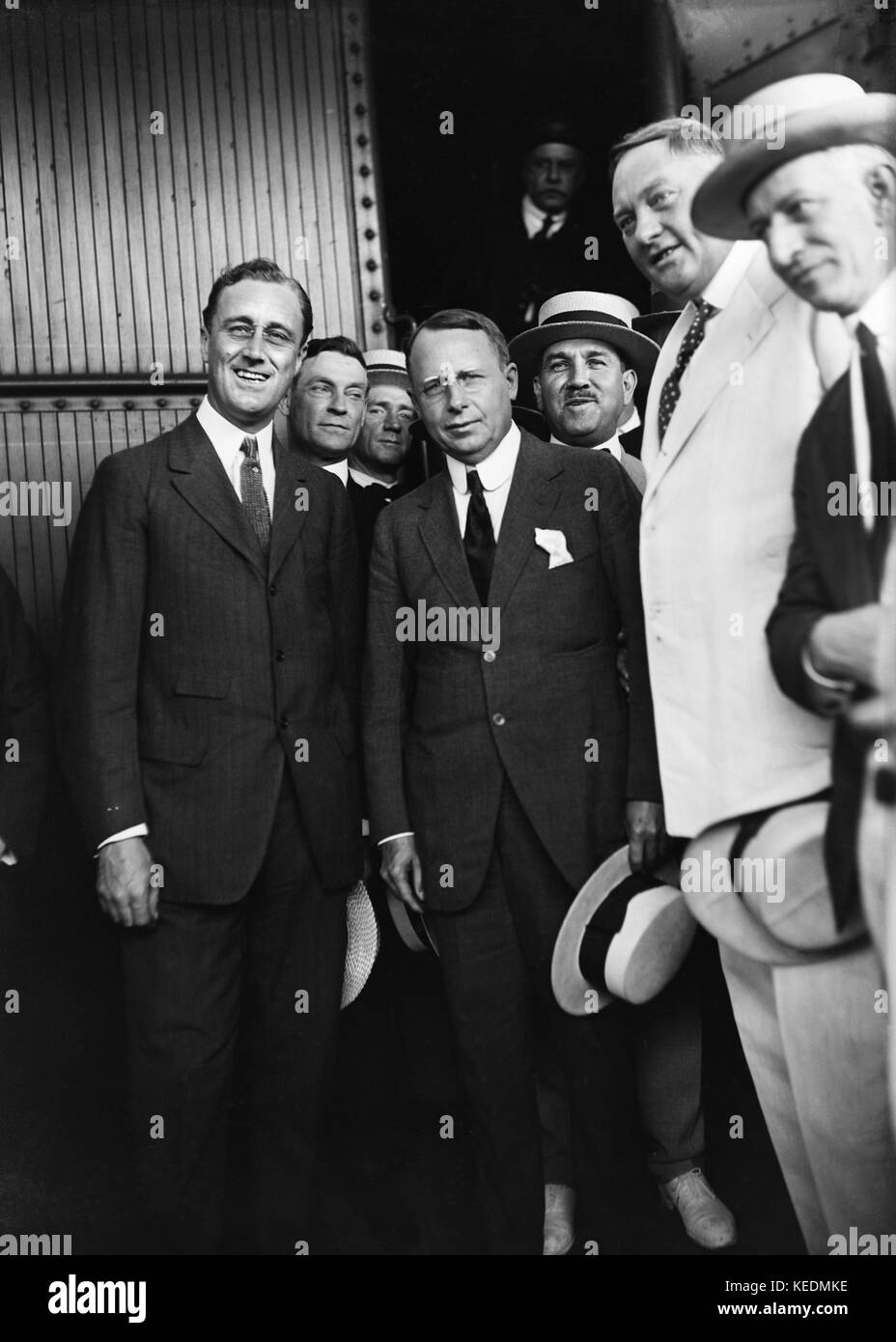 Franklin Roosevelt (sinistra),con JAMES COX (a destra),candidato democratico per il presidente,a campagna l'aspetto,Washington dc, Stati Uniti d'America,Harris & ewing,1920 Foto Stock