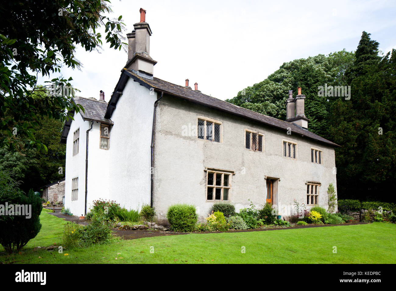 Helsington Laithes Manor (XV secolo). Precedentemente di proprietà di Enrico VIII. 2010. Kendal. Cumbria. Inghilterra. Foto Stock