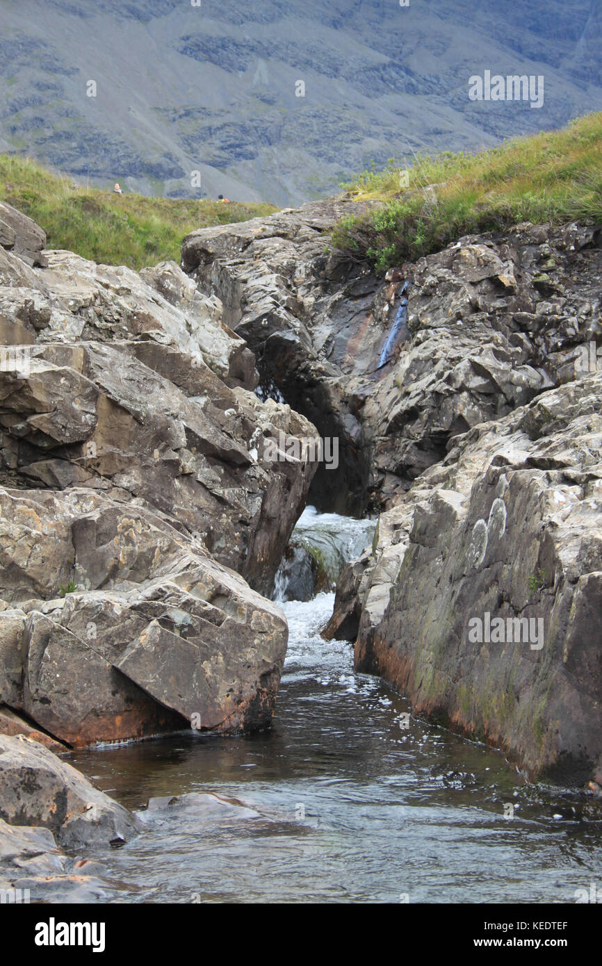 La fata piscine sull'isola di Skye Foto Stock