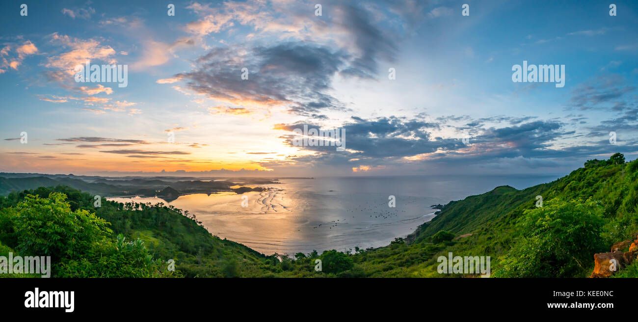 Sunrise in Kuta, lombok, INDONESIA Foto Stock