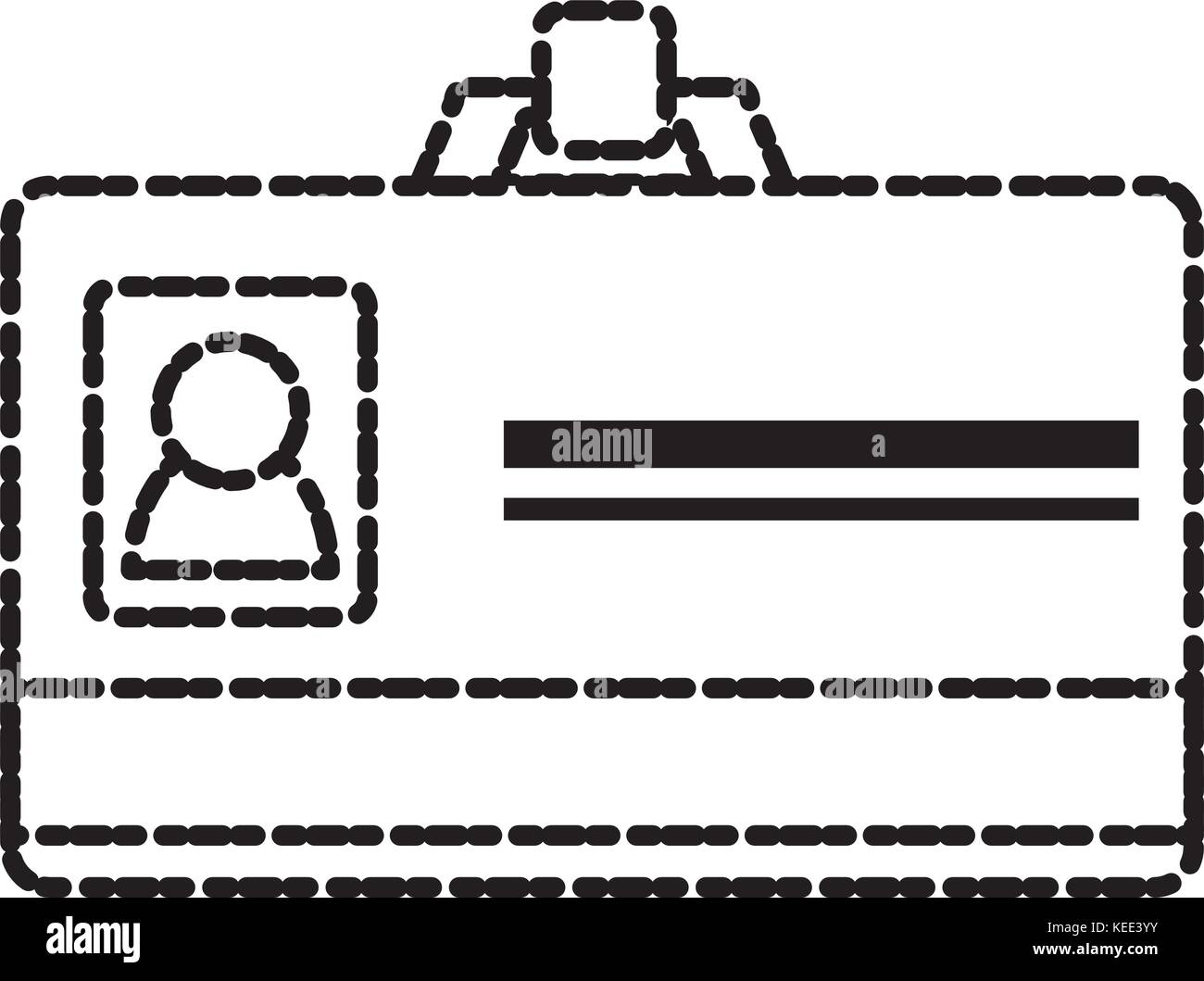 Id della scheda aziendale Illustrazione Vettoriale