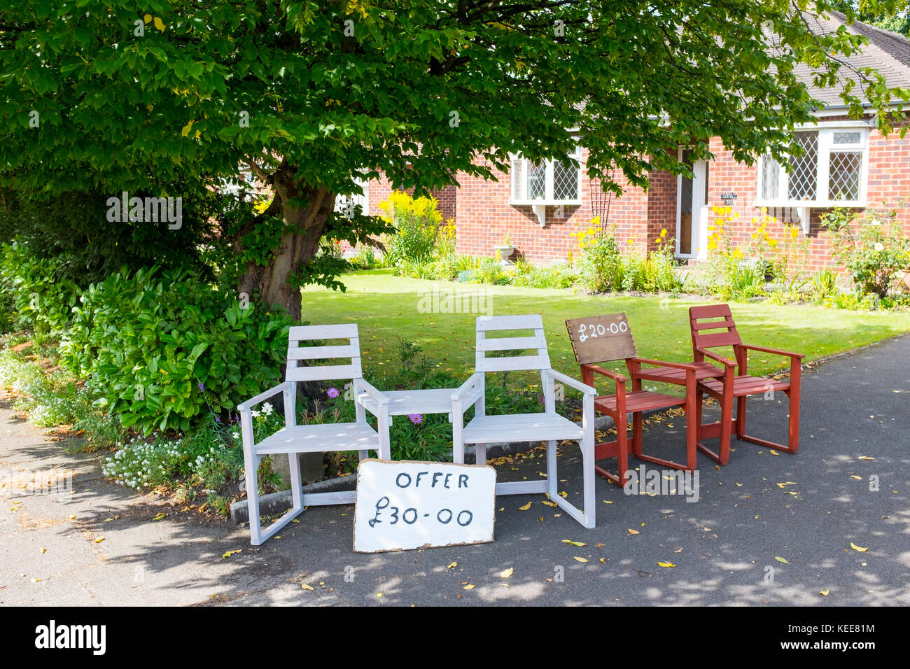 Lavorare da casa a Cheshire Regno Unito Foto Stock