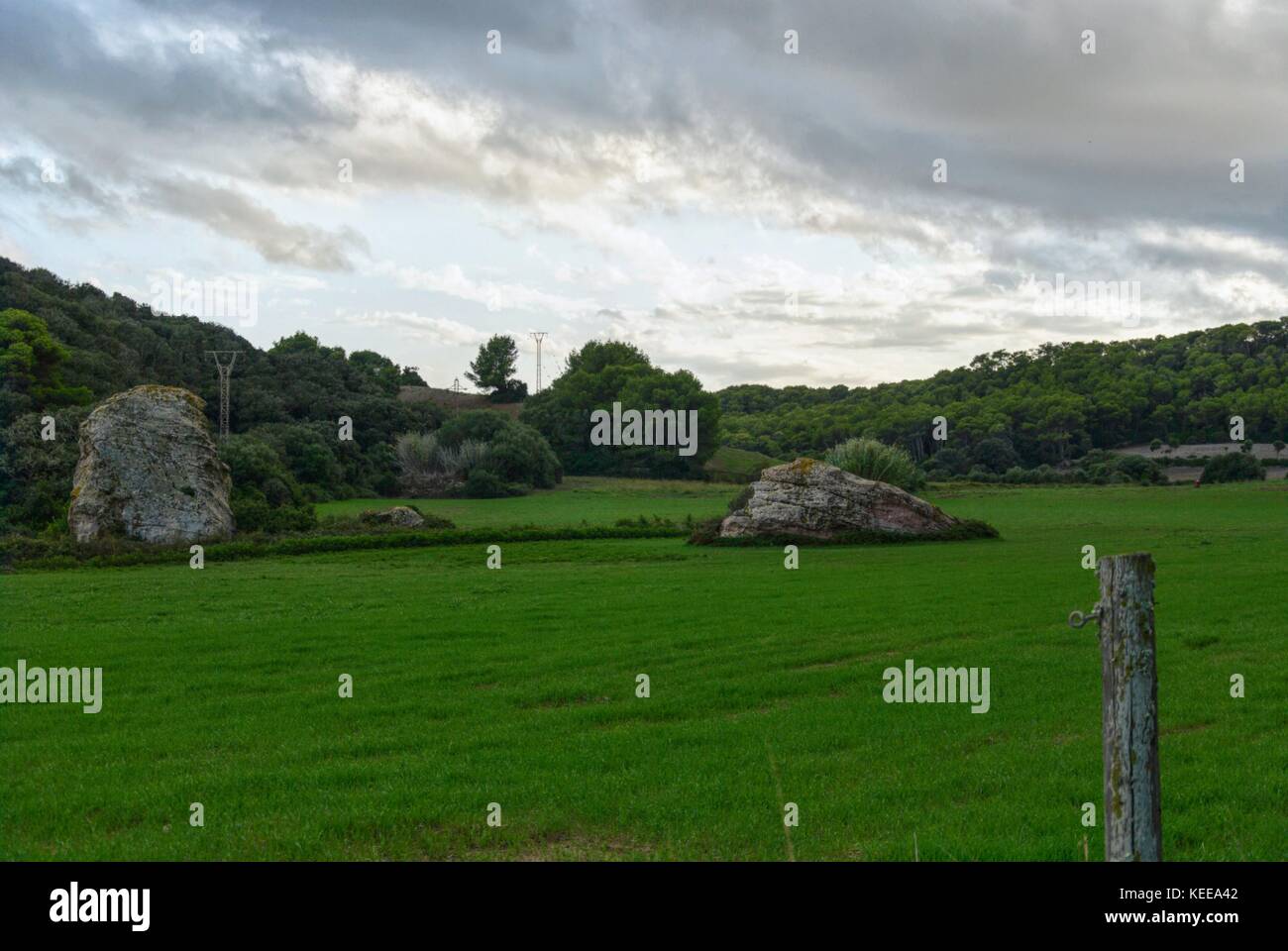 Minorca vista sulla campagna Foto Stock