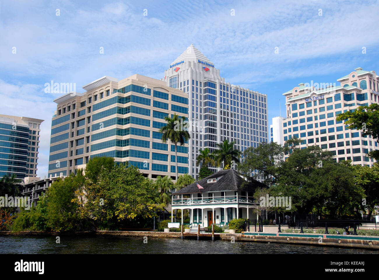 Edifici commerciali, Fort Lauderdale, Florida, Stati Uniti Foto Stock