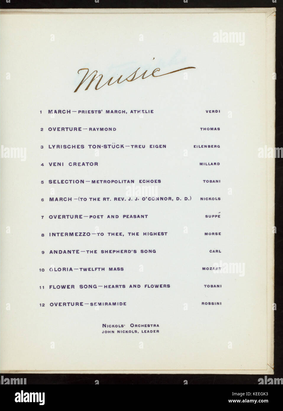 La consacrazione del diritto REV. JOHN O'Connor, D.D. Vescovo di NEWARK NJ (detenute da) CHIESA CATTOLICA (a) KRUGER AUDITORIUM, Newark, NJ (CLUB PRIVATO;) (NYPL ADE 277126 4000014707) Foto Stock