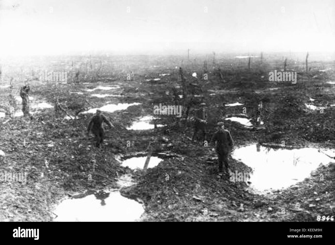 Kraterlandschaft Geluvelt Foto Stock