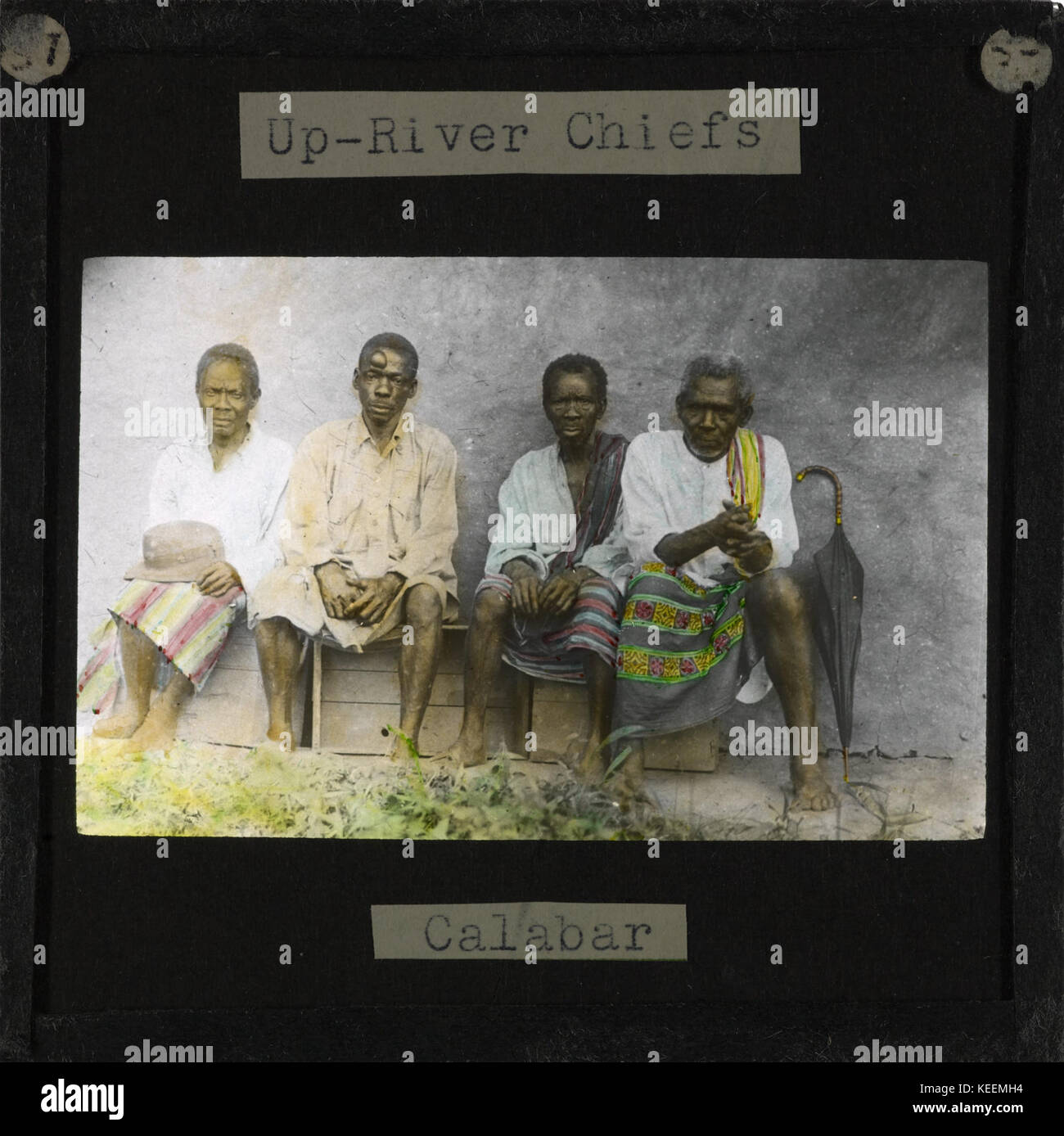 Fino Fiume Chiefs, Calabar , XIX secolo (imp cswc GB 237 CSWC47 LS2 037) Foto Stock