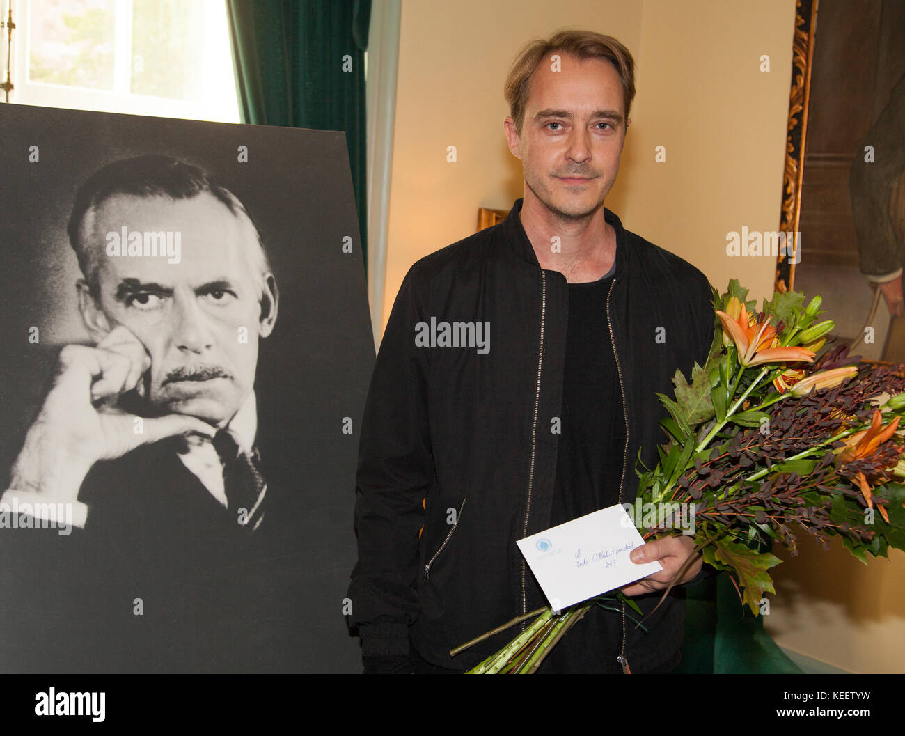 JONAS KARLSSON attore e scrittore svedese al Royal drammatic Theatre Stockholm 2017 ha ricevuto la borsa di studio Eugene o´Neill Foto Stock